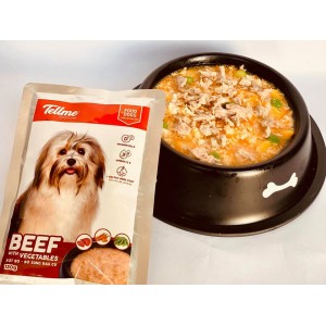 Tellme- Beef with vegetable 130g for dog's